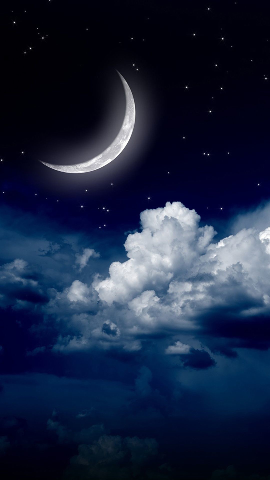 1080x1920, Sky Clouds Moon - Fondos De Pantalla Hd 4k - HD Wallpaper 