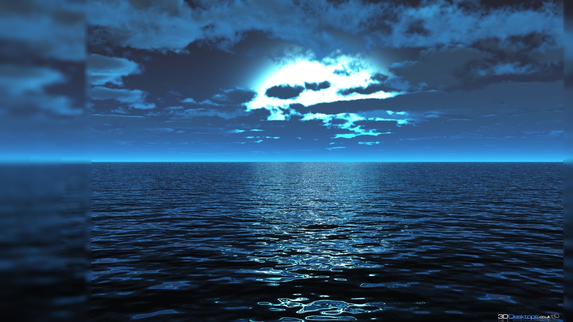 1920x1080, Earth - Night Time Ocean Background - HD Wallpaper 