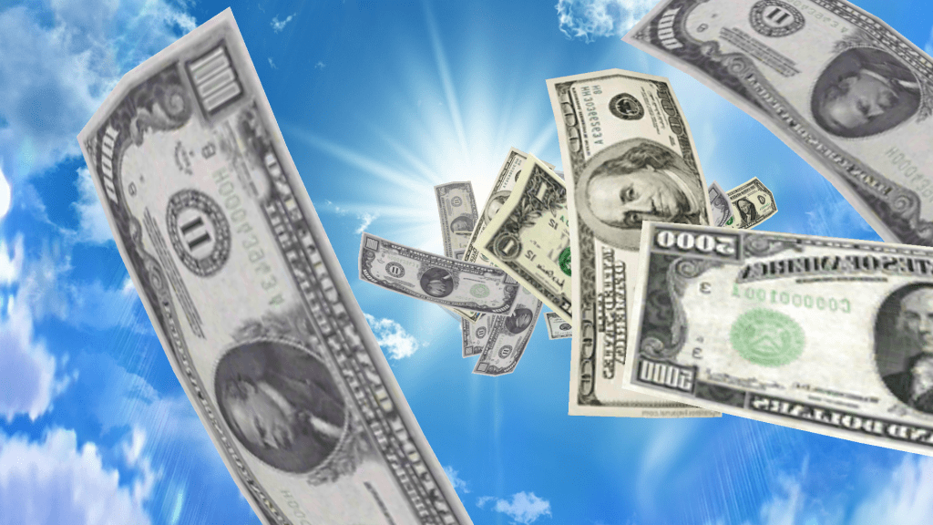 Money Wallpaper Hd Free Desktop - Money From The Sky - HD Wallpaper 