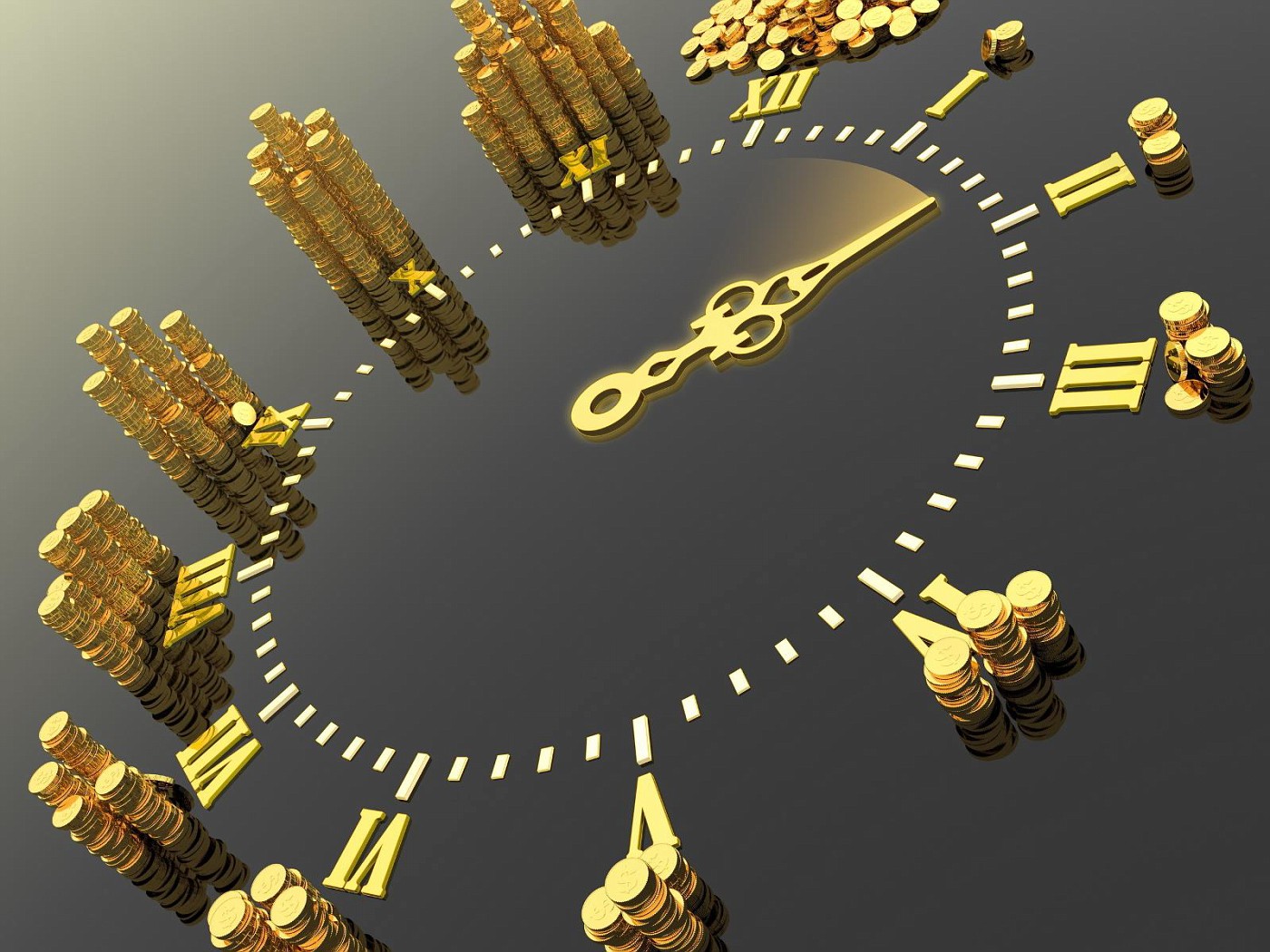 3d Abstract Enchanting Time Is Money Wallpaper Background - Money Wallpaper Hd 3d - HD Wallpaper 