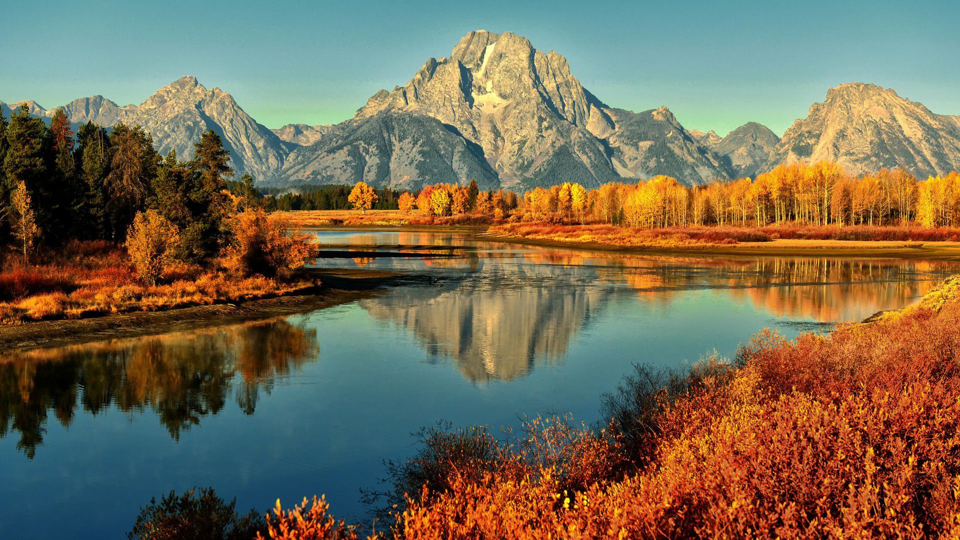 Grand Teton National Park, Mount Moran - HD Wallpaper 