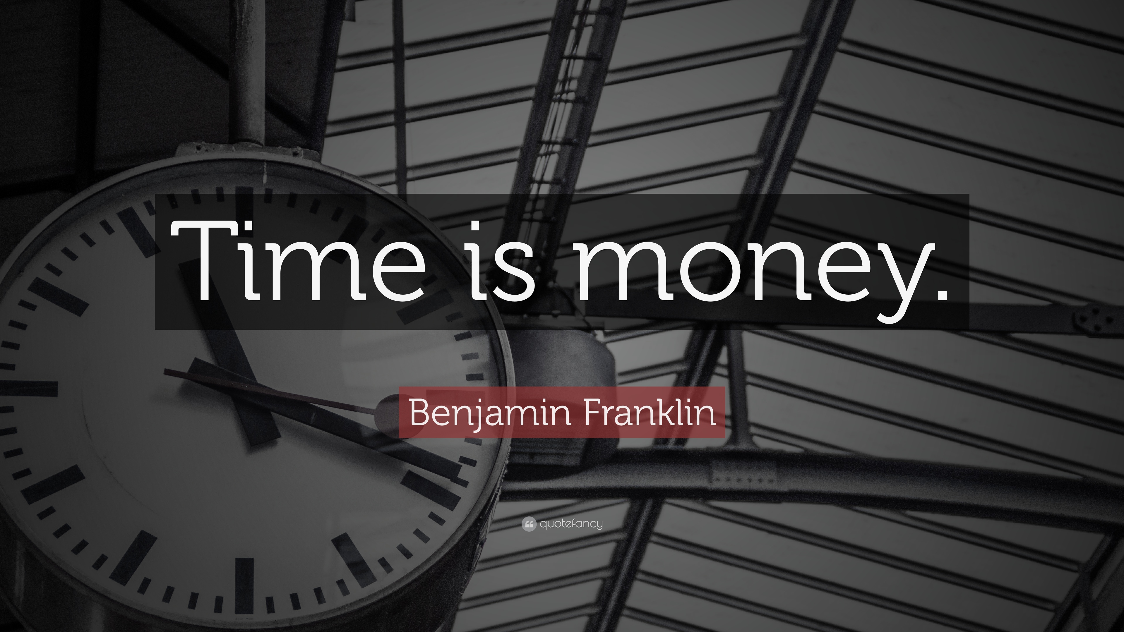 Benjamin Franklin Quote - They Always Say Time Changes Things But You  Actually - 3840x2160 Wallpaper 