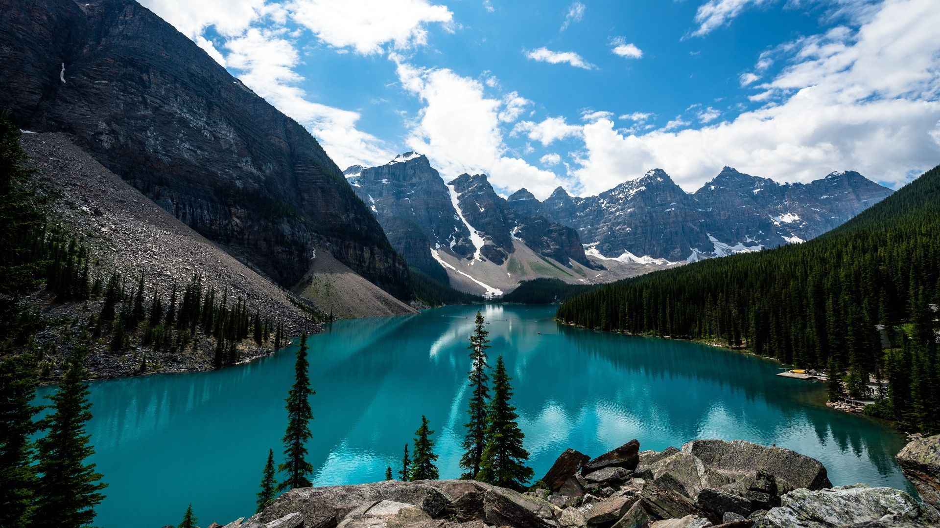 Moraine Lake - HD Wallpaper 
