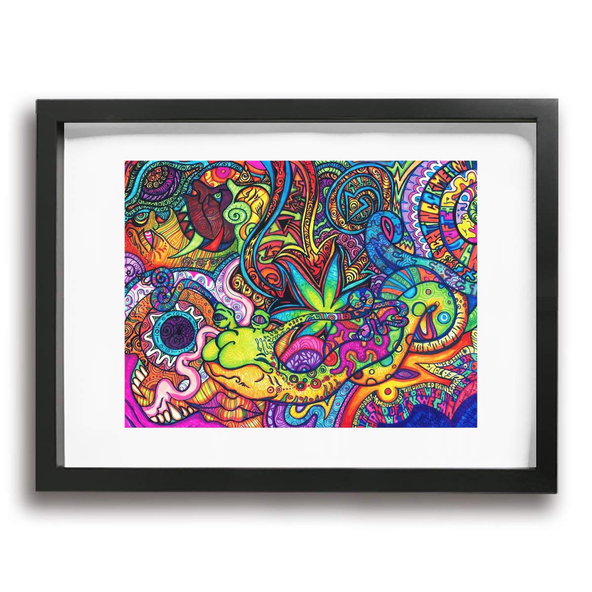 Psychedelic Hippie Gif - HD Wallpaper 