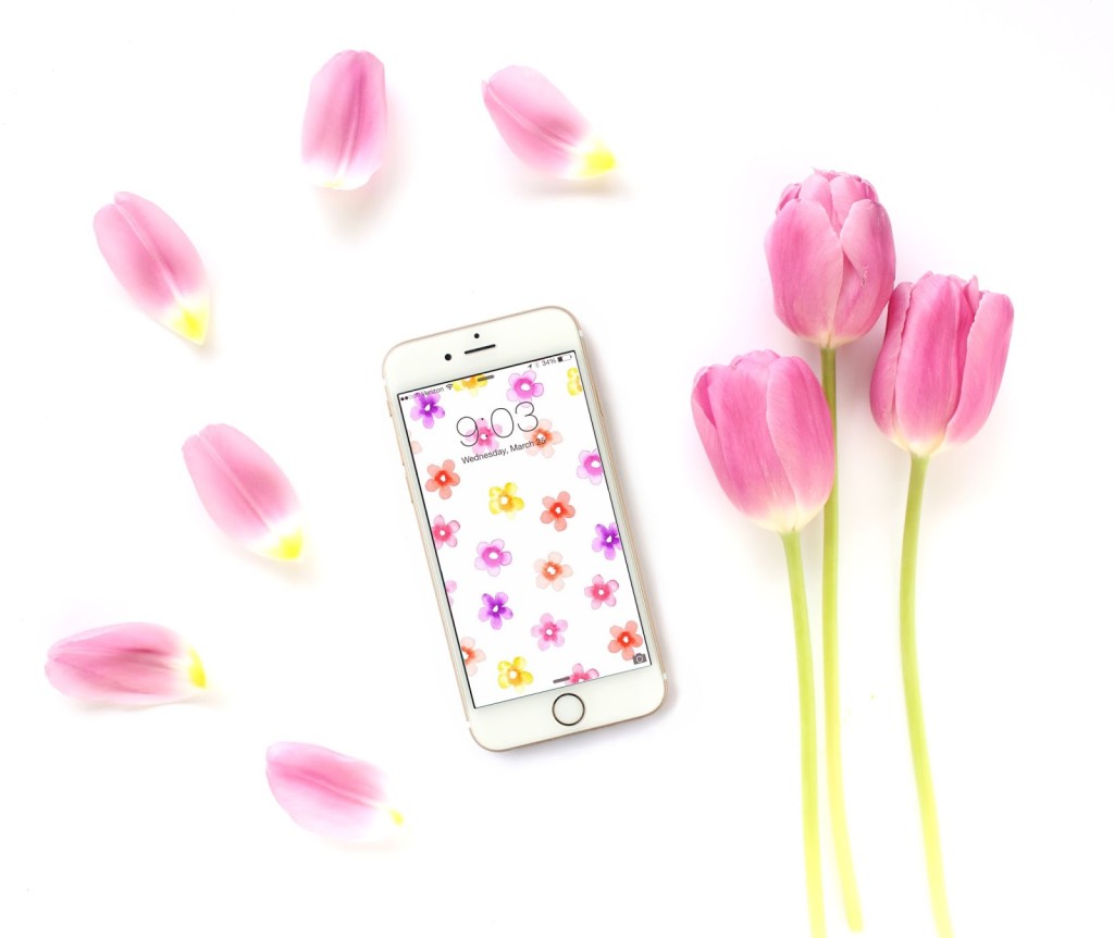 Watercolour Iphone Wallpaper Spring - HD Wallpaper 