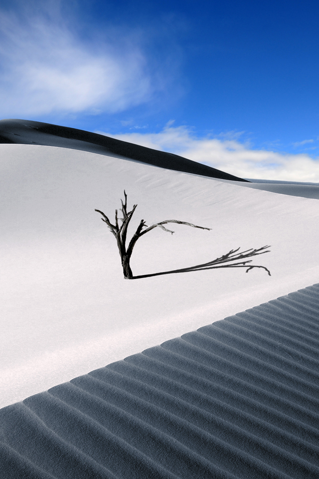 Sand Dune Wallpaper Iphone - HD Wallpaper 