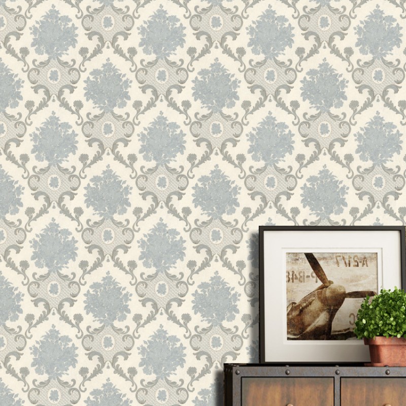 European Vintage Luxury 3d Wall Paper Pvc Pattern Textured - Wallpaper - HD Wallpaper 