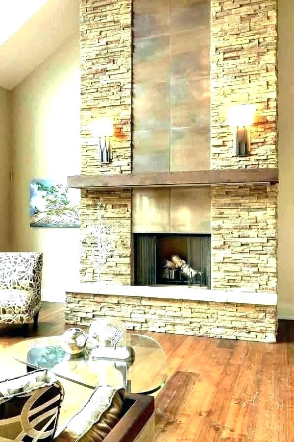 Rock And Wood Fireplace - HD Wallpaper 