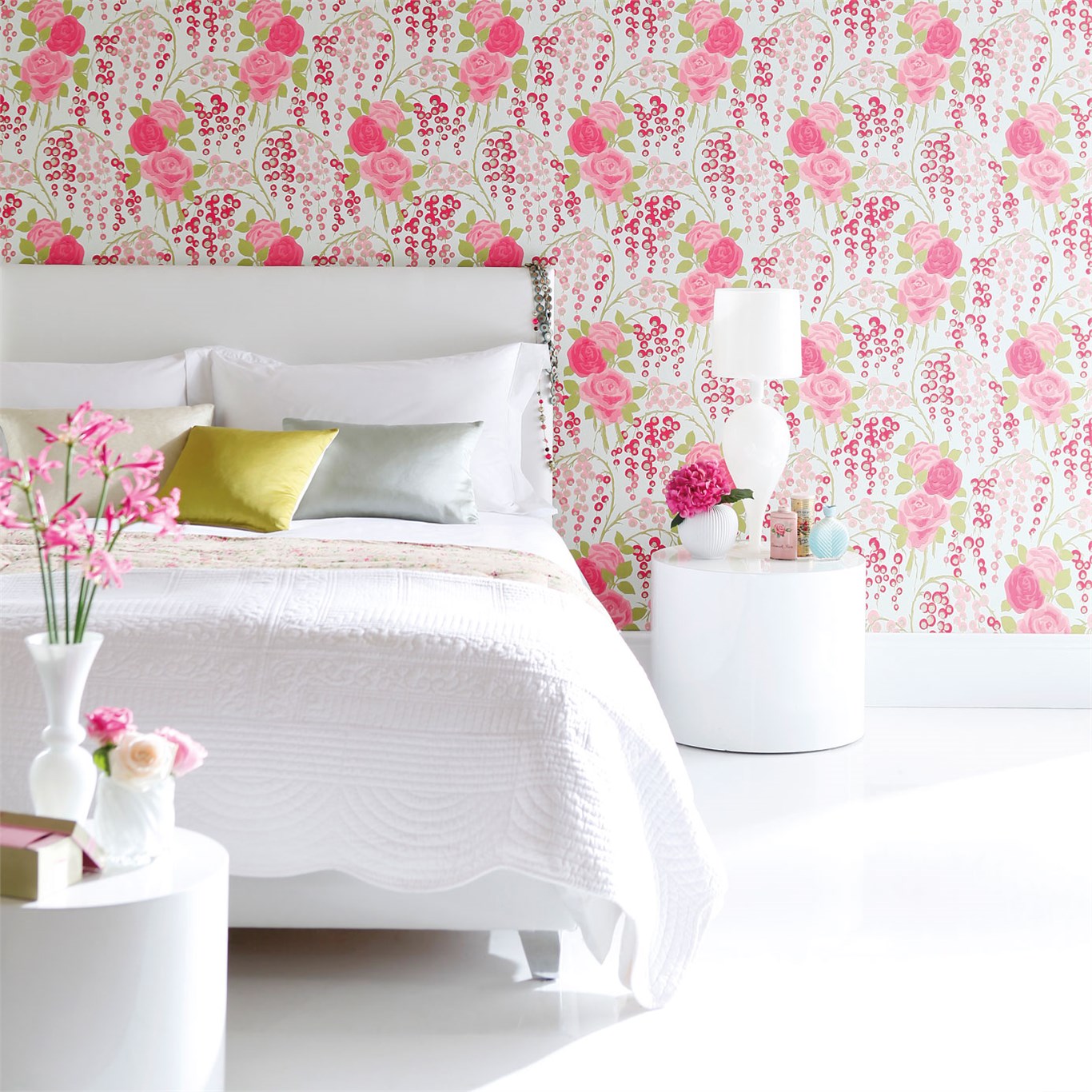 Harlequin Boutique Collection Iola Rose Cvetne Tapete Za Spavacu Sobu