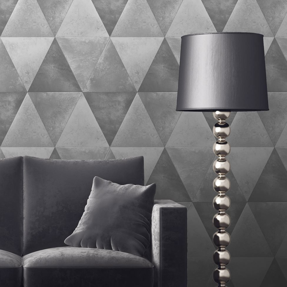 Caden Silver Wallpaper - Grey B&m - HD Wallpaper 