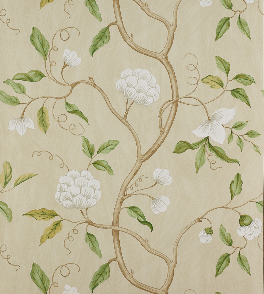 Colefax And Fowler Snow Tree Fabric - HD Wallpaper 