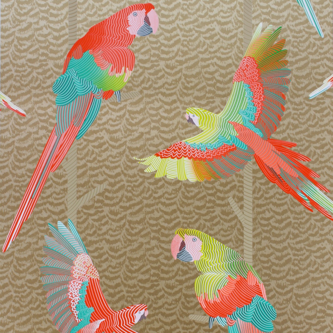 Matthew Williamson Wallpaper Birds - HD Wallpaper 