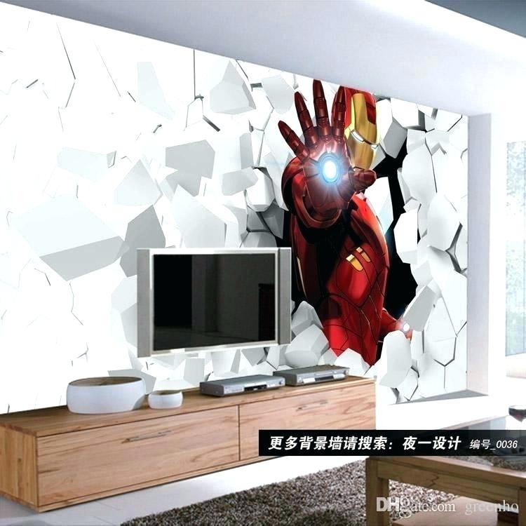 Boys Wallpaper Mural Boys Wall Murals Kids Room Decor - Iron Man Wall Decoration - HD Wallpaper 