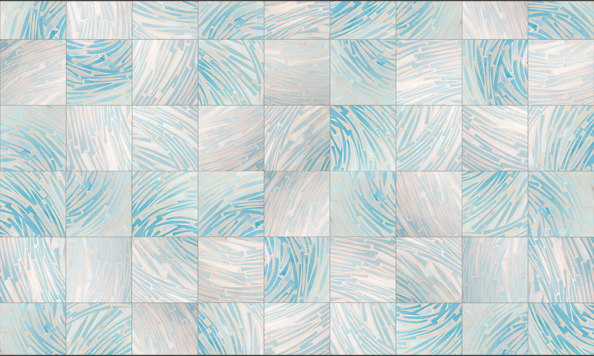 Art Deco Blue Glass De4249 Square Doug Garrabrants - Pattern Glass - HD Wallpaper 