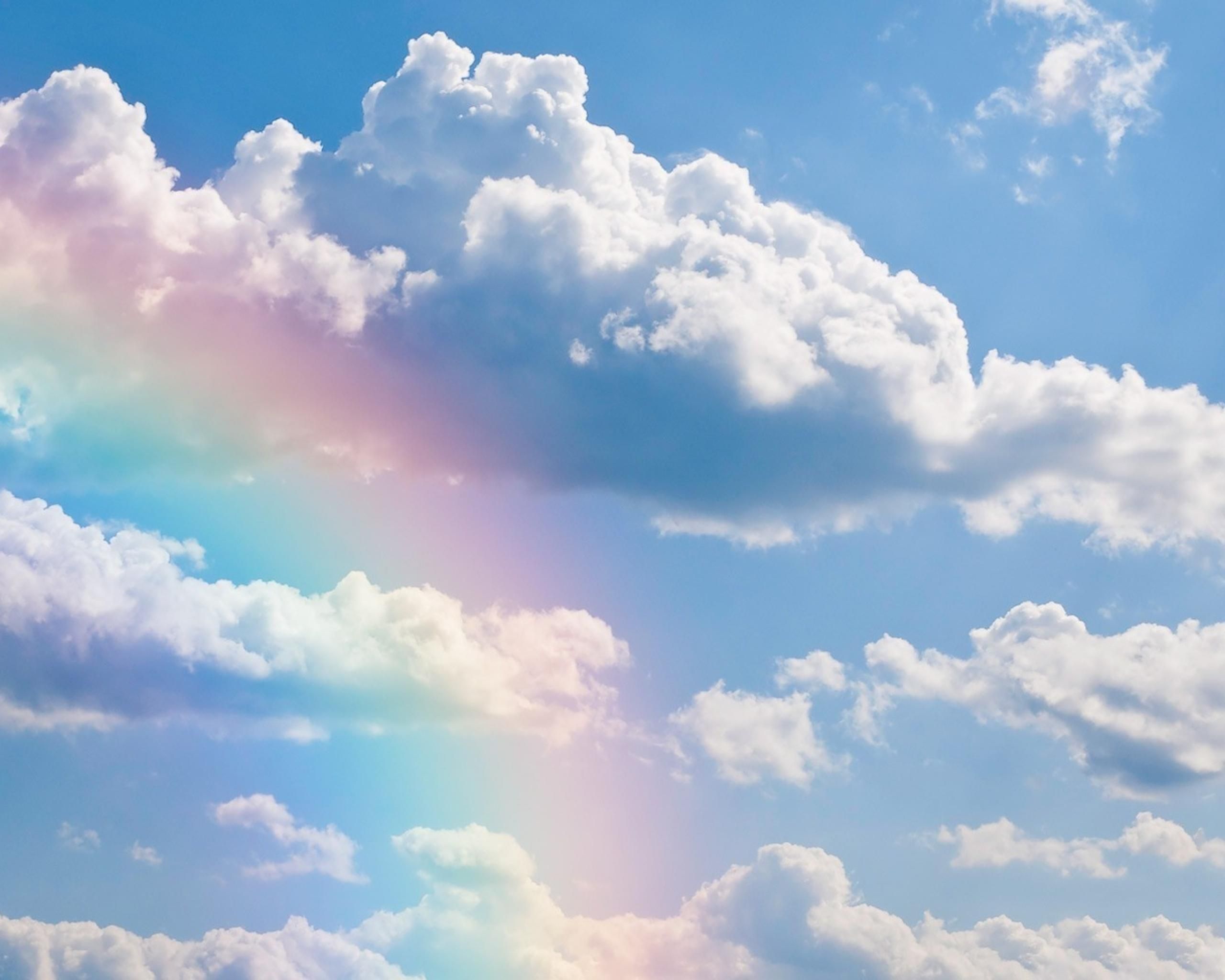 Rainbows - Clouds Sky Images Hd - HD Wallpaper 