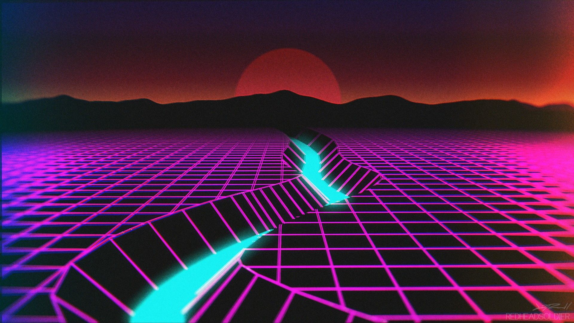 Wallpaper - Synthwave Wallpaper Hd - HD Wallpaper 