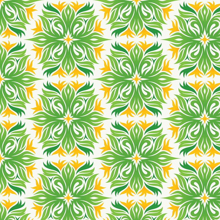 Green, Pattern, Retro, Wallpaper, Decoration, Floral - Kuvio Retro Tapetti Vihreät - HD Wallpaper 