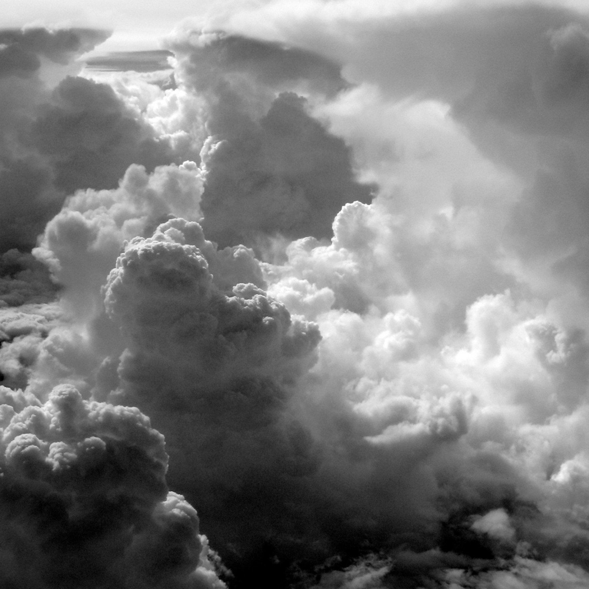 1920x1920, Nature Wallpapers - Black And Grey Clouds - HD Wallpaper 