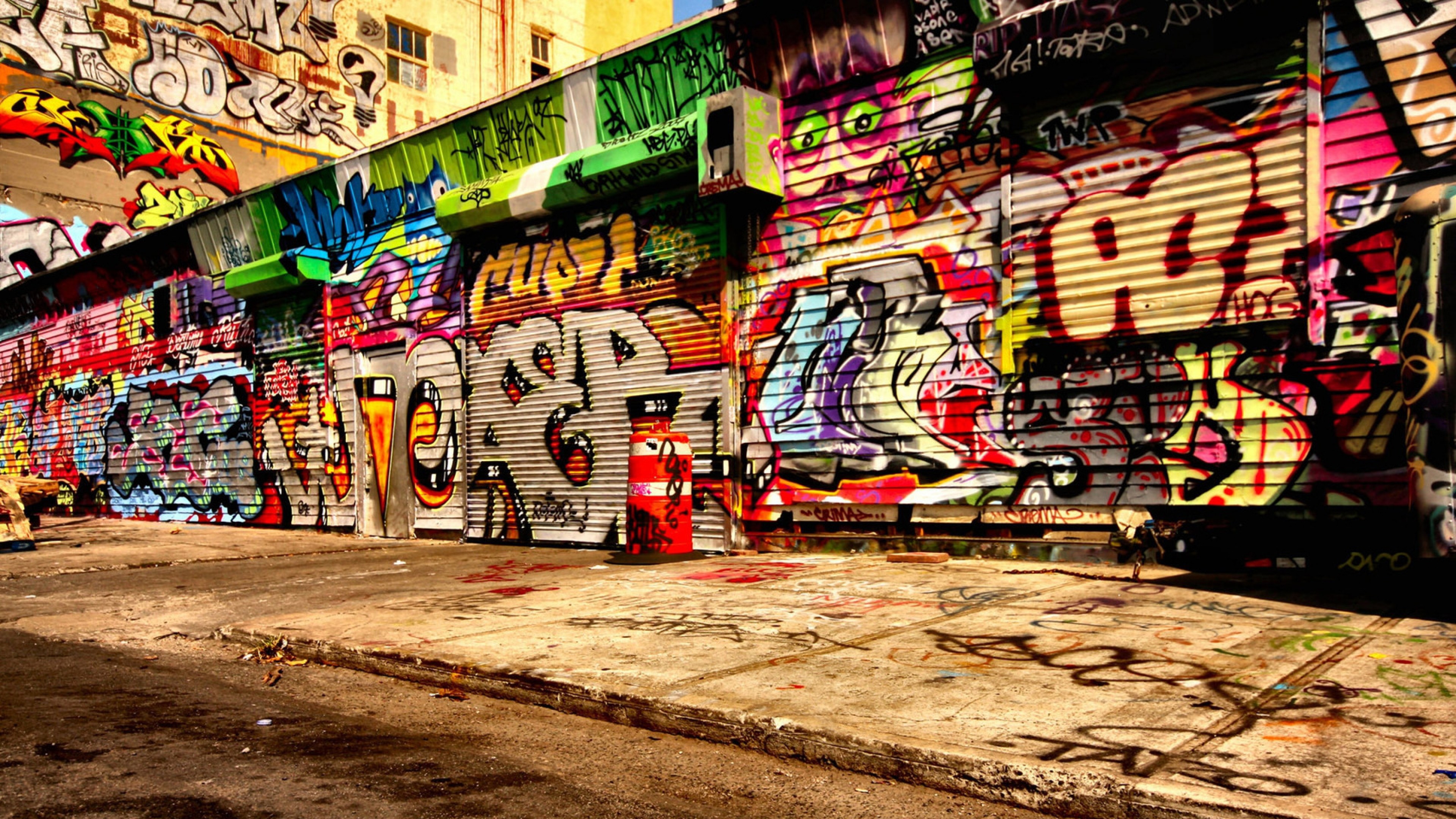 Graffiti Asphalt Wallpaper 
 Src Amazing Hd Graffiti - Street Graffiti - HD Wallpaper 