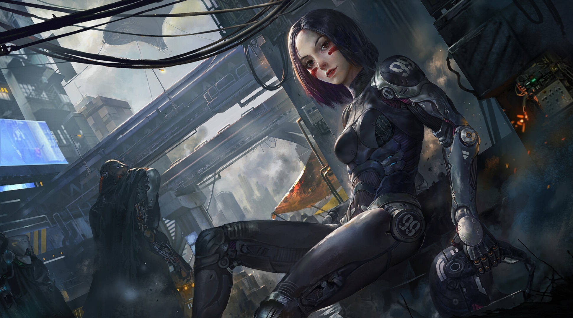 Alita Battle Angel Art - HD Wallpaper 