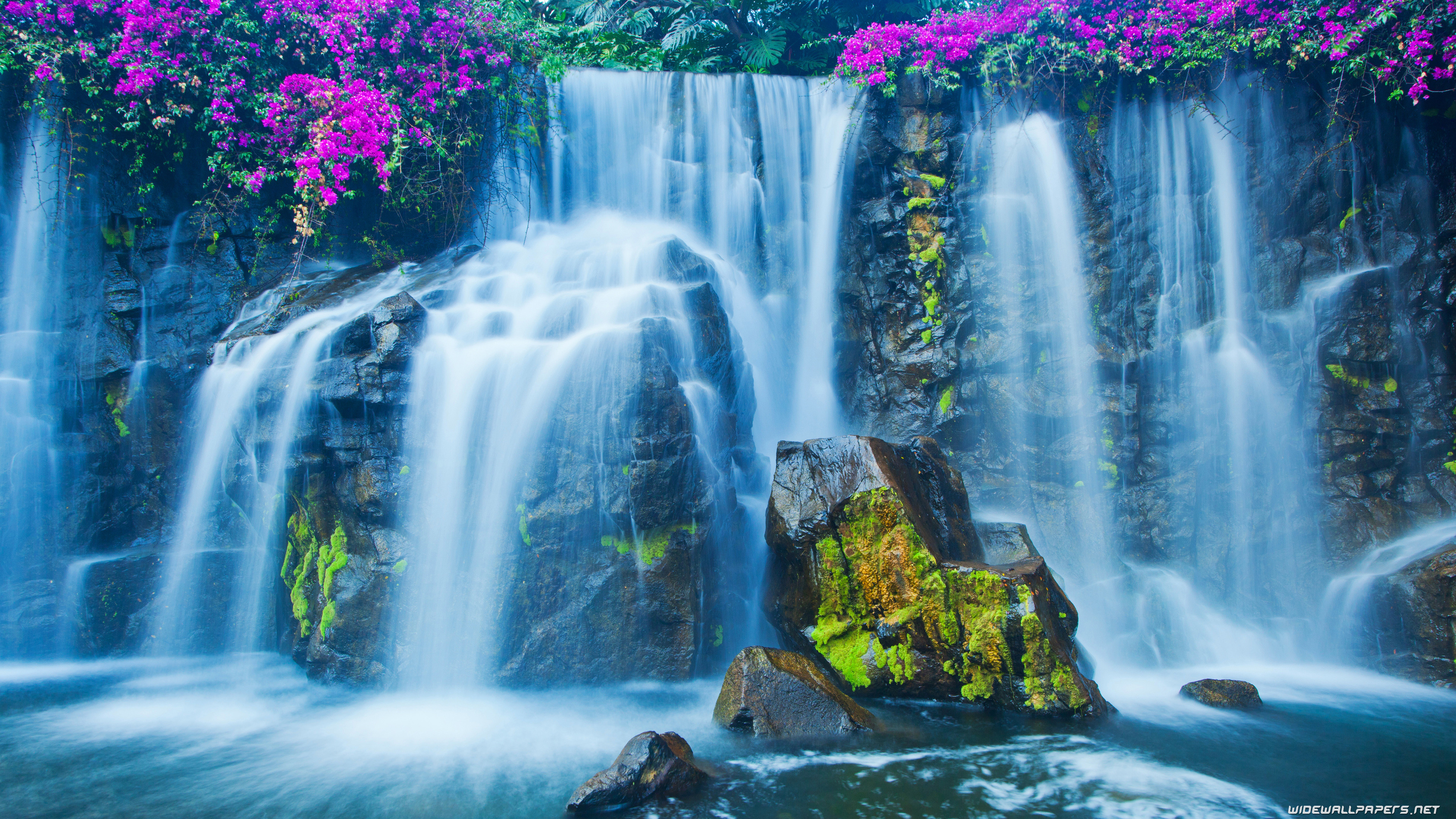 Background Waterfalls Waterfall - Beautiful Wallpapers Of Waterfalls - HD Wallpaper 