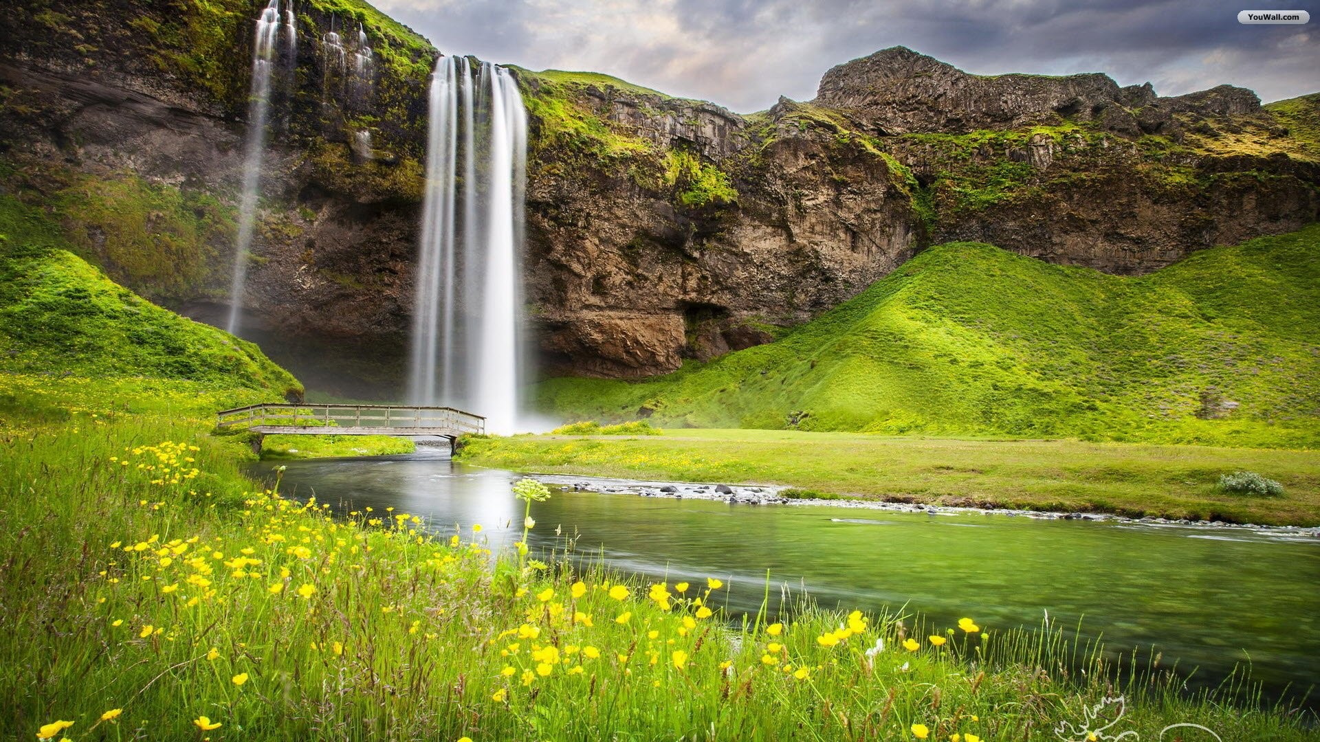 Waterfall Wallpaper 
 Data-src /w/full/c/0/3/428869 - Seljalandsfoss - HD Wallpaper 