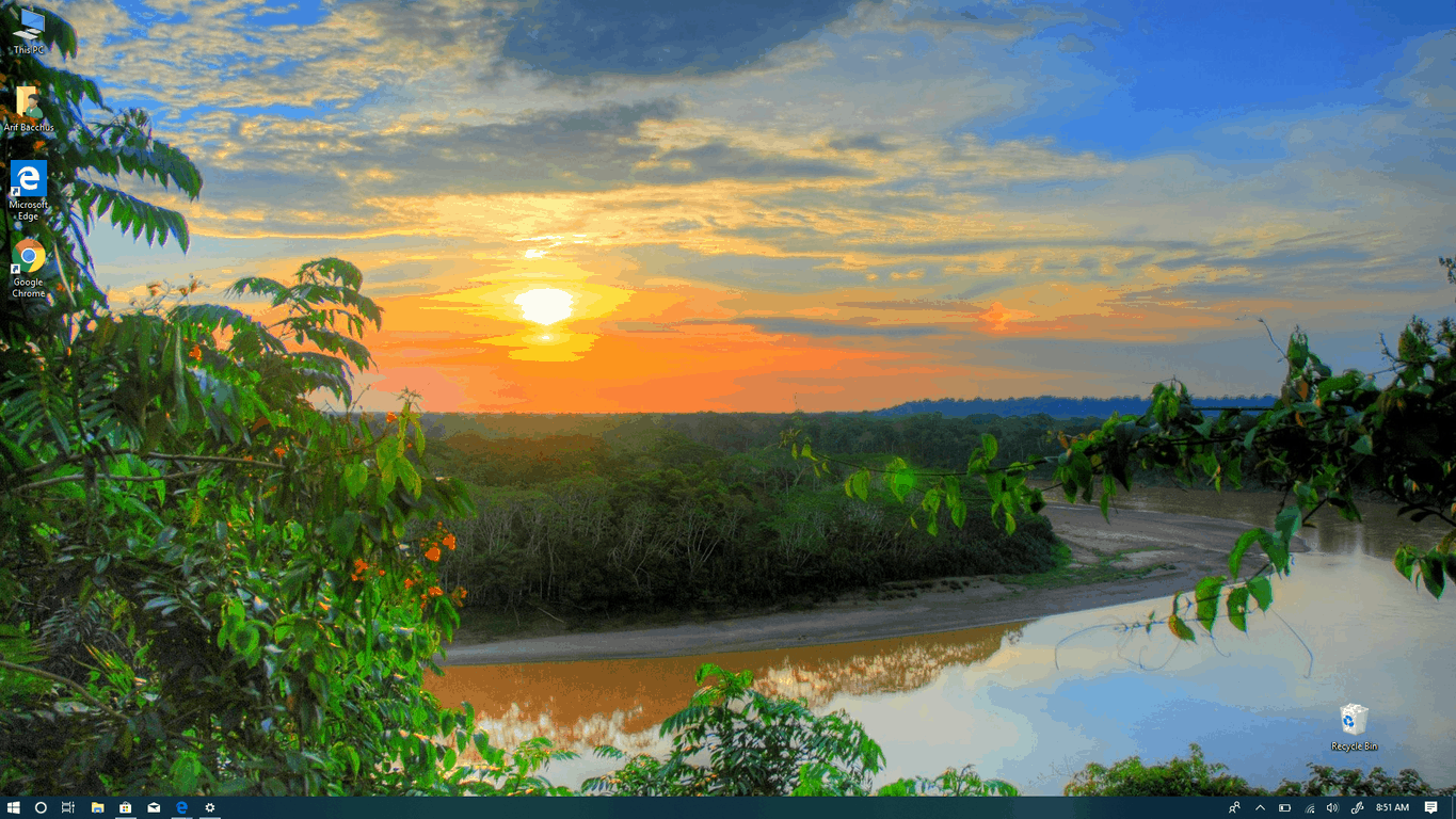 Amazon Rainforest Sunset - HD Wallpaper 
