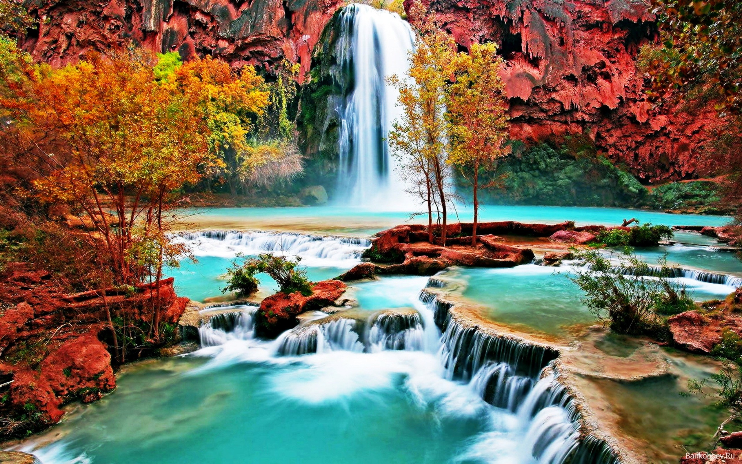 Download Beautiful Nature Wallpaper 1080p - Havasu Falls - HD Wallpaper 