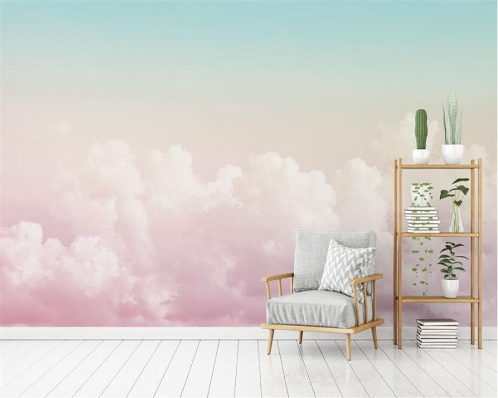 Pink Cloud Wallpaper Room - HD Wallpaper 
