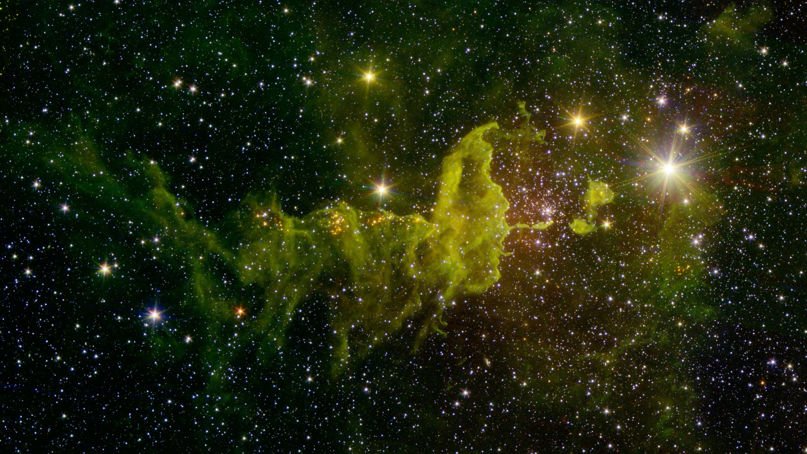 Spitzer Anniversary - Spider And Fly Nebula - HD Wallpaper 