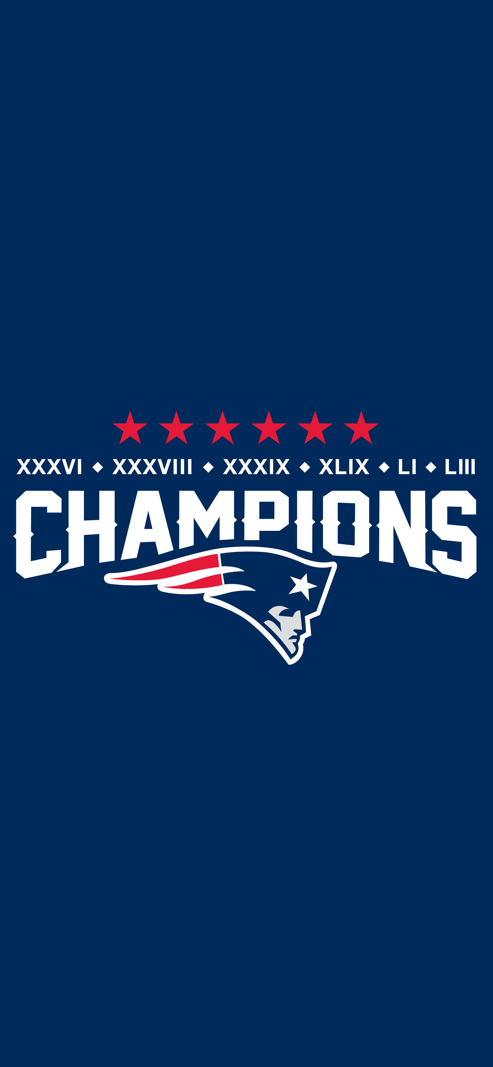 New England Patriots 6x Super Bowl Champions - HD Wallpaper 