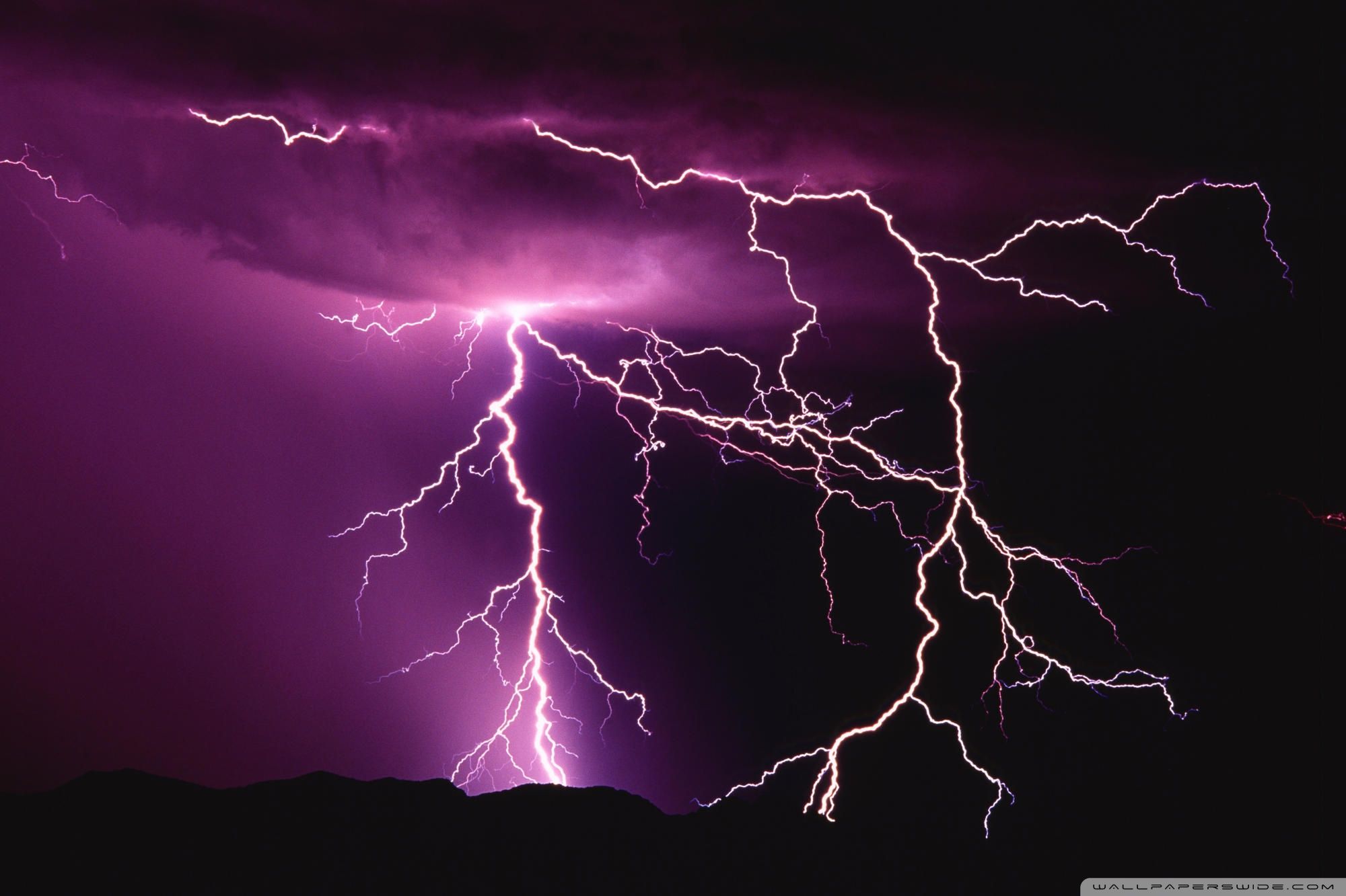 Lightning Storm ❤ 4k Hd Desktop Wallpaper For 4k Ultra - Lightning Hd - HD Wallpaper 