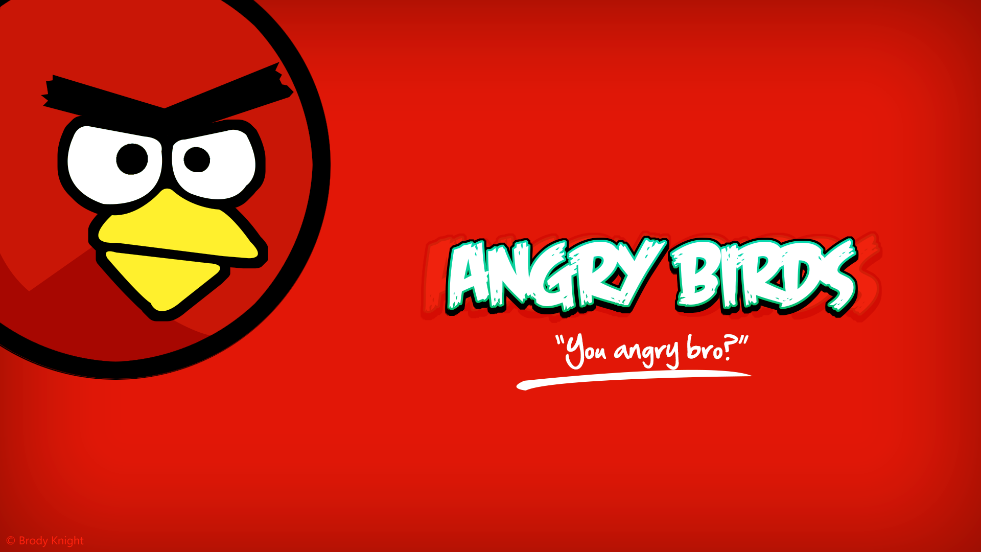 Angry Birds Red Hd Background Wallpaper - Angry Birds Desktop Wallpaper Hd - HD Wallpaper 