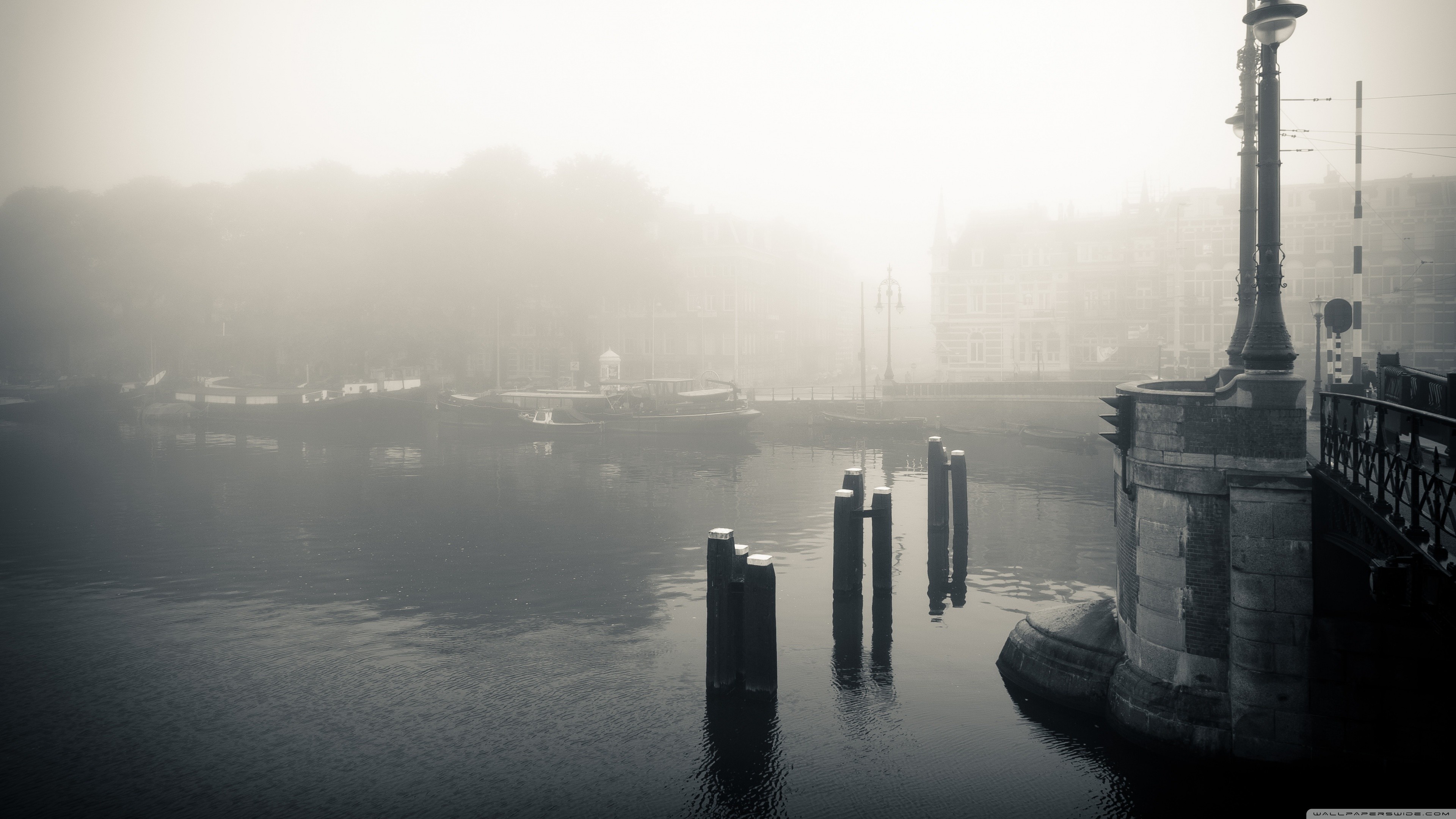 3840x2160, 
 Data Id 215619 
 Data Src /walls/full/f/f/8/215619 - Foggy City Wallpaper 4k - HD Wallpaper 