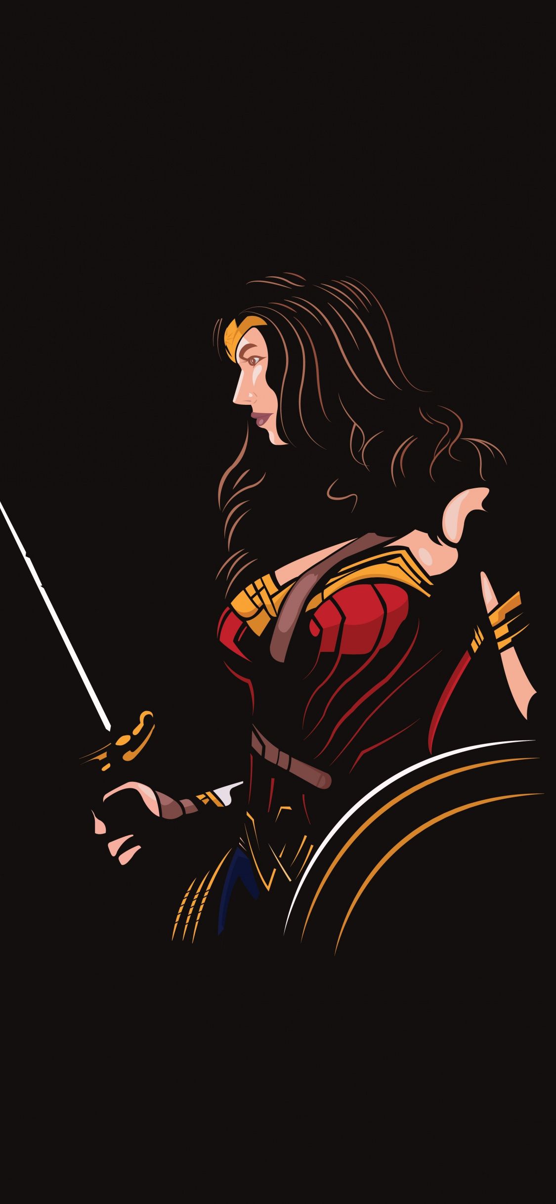 Iphone Wallpaper Wonder Woman - HD Wallpaper 