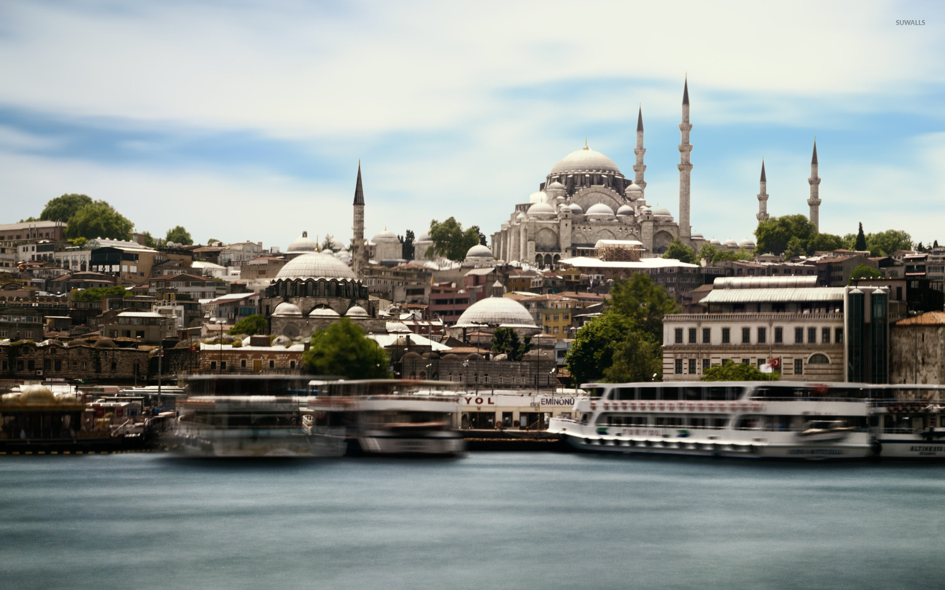 Süleymaniye Mosque - HD Wallpaper 