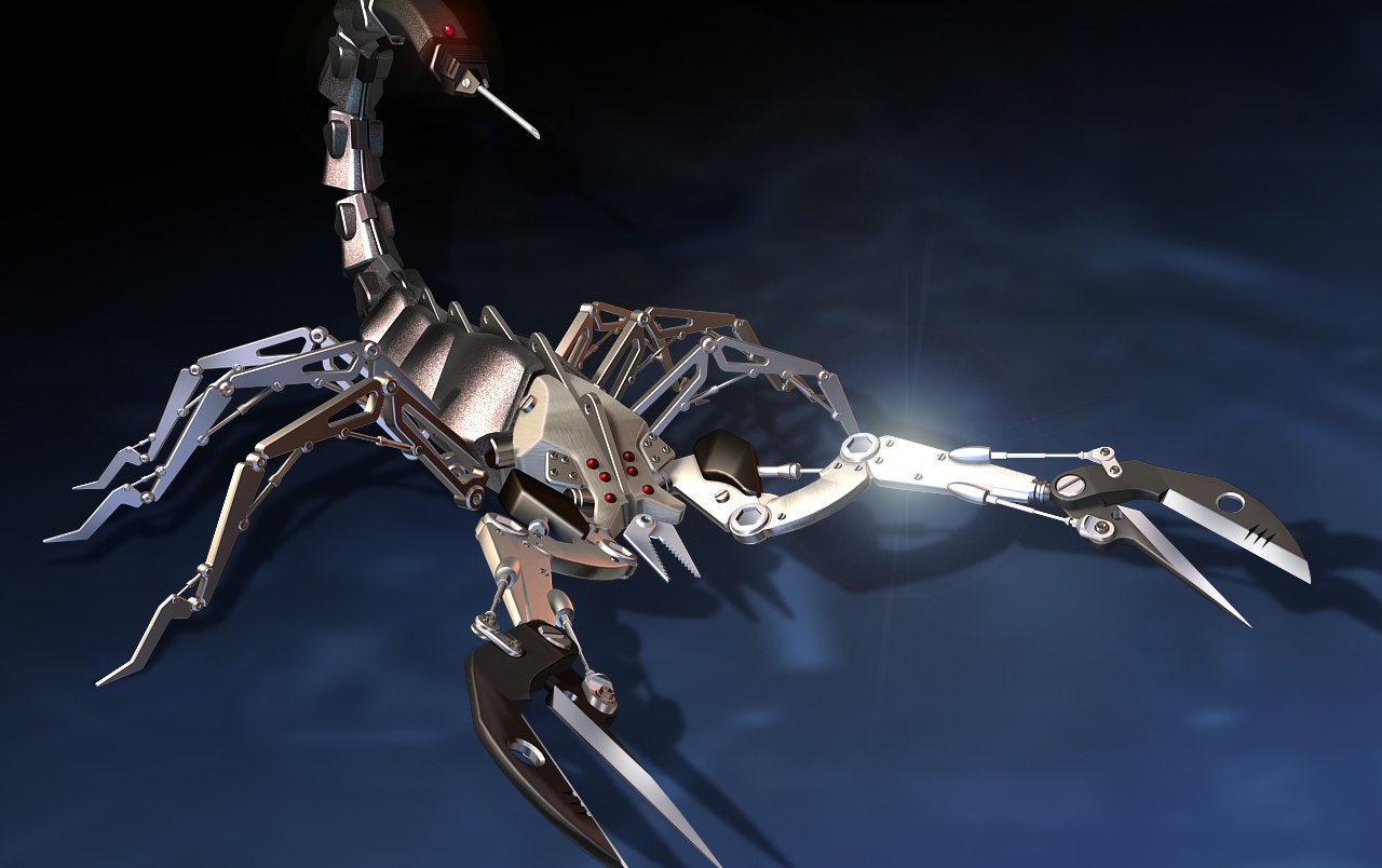 Metal Scorpion Wallpapers - Hintergrundbilder Skorpion - HD Wallpaper 