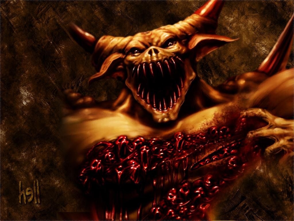 Demon - Satan In Hell - HD Wallpaper 