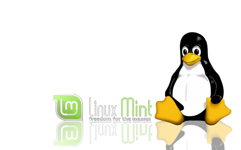 Linux Tux Wallpaper Mint - HD Wallpaper 