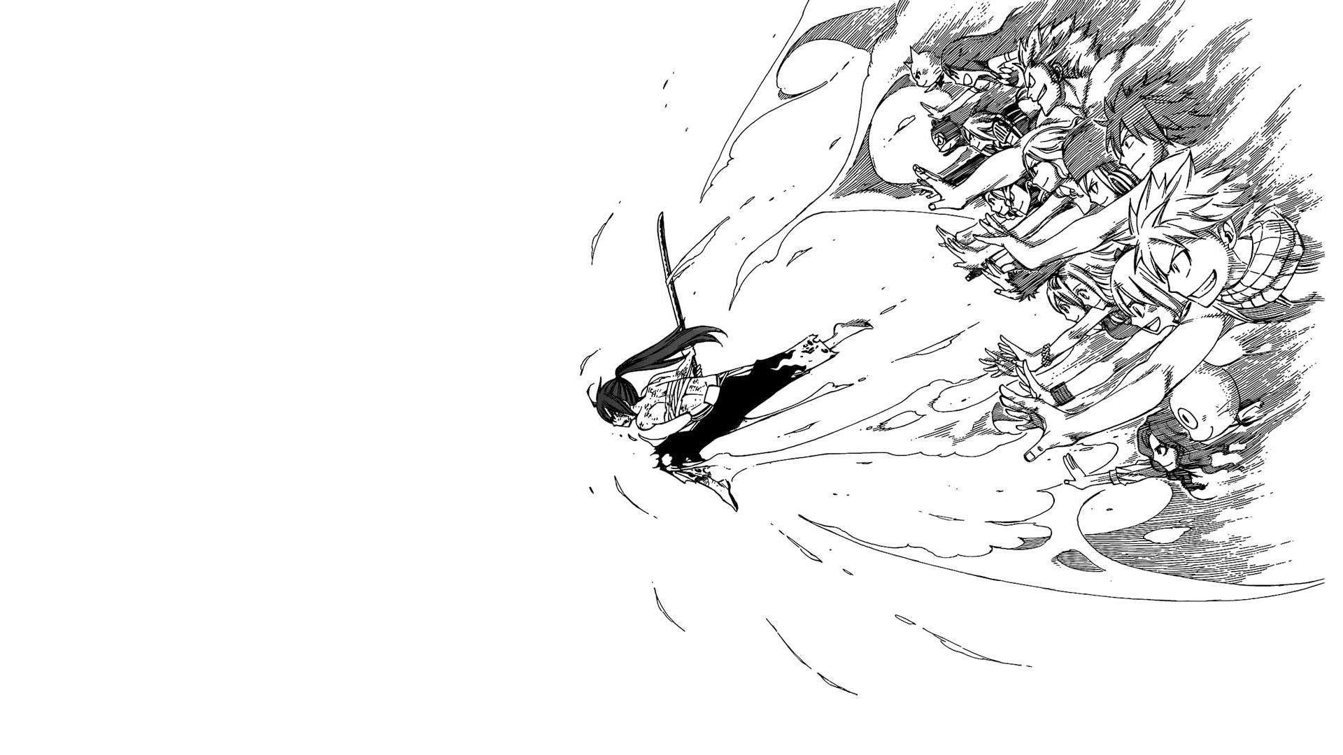 Fairy Tail Erza Manga - HD Wallpaper 