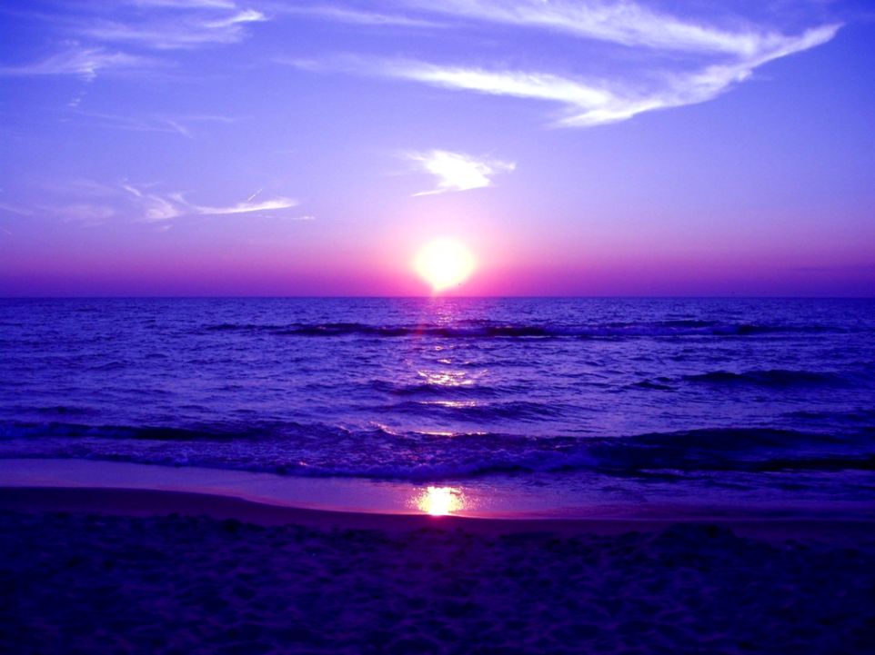 Purple Beach Sunset Wallpapers 4 Hd Wallpapers N C19