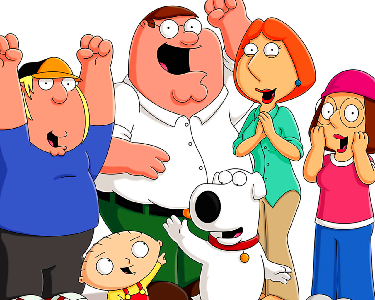 Family Guy - Family Guy Peter Lois Chris Meg Stewie Brian - HD Wallpaper 