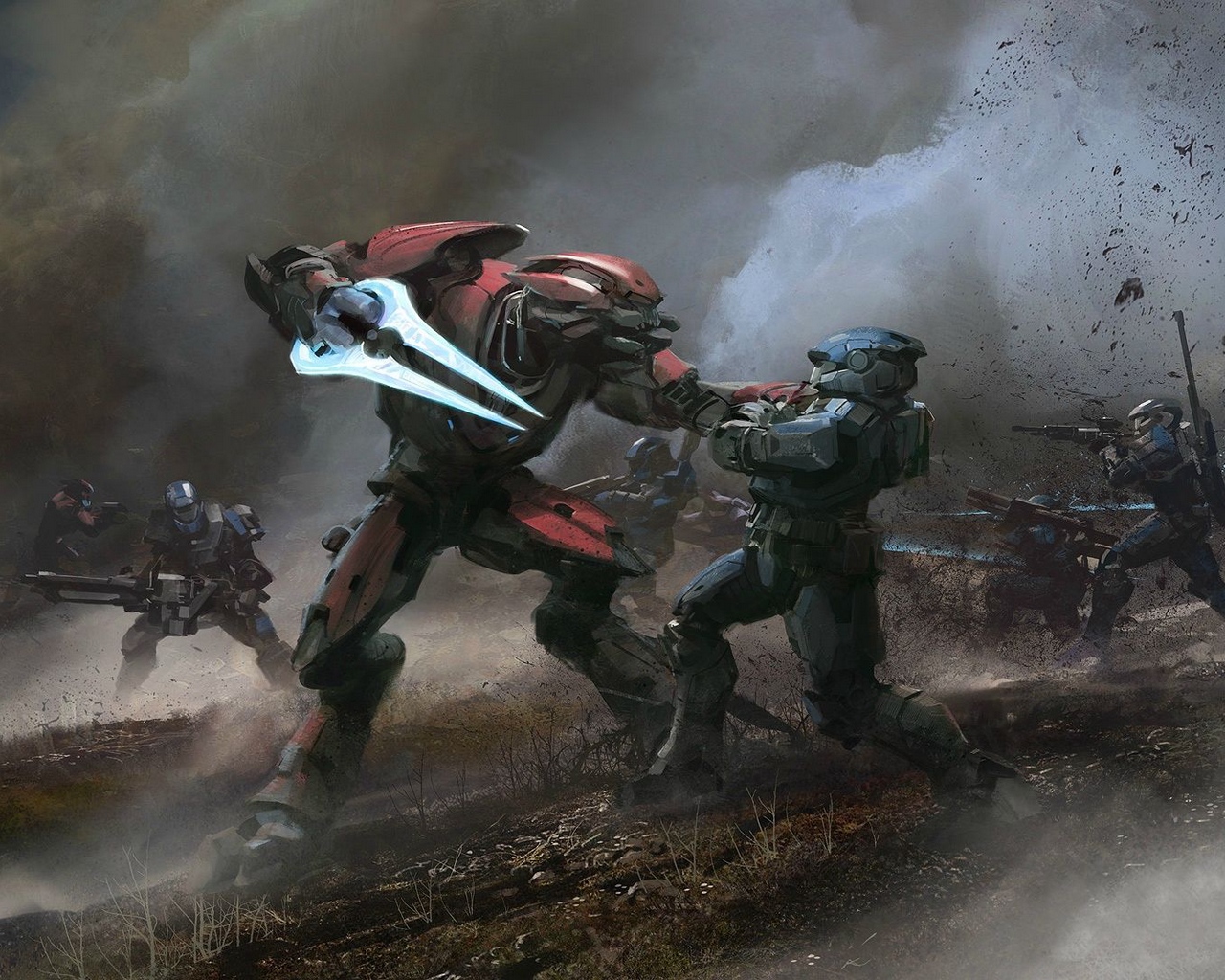 Wallpaper Halo, Reach, Elite, Battle, Spartan - Halo Reach Wallpaper Elite - HD Wallpaper 