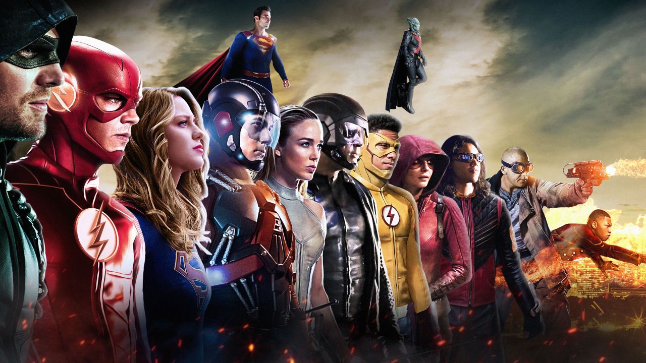 Flash Arrow Supergirl Crossover 2018 - HD Wallpaper 