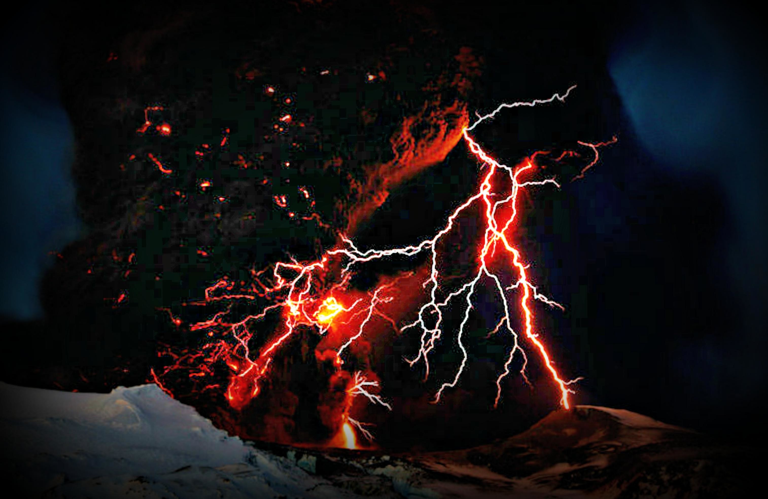 Volcano Lightning - Prynn Can We Go Wrong - HD Wallpaper 