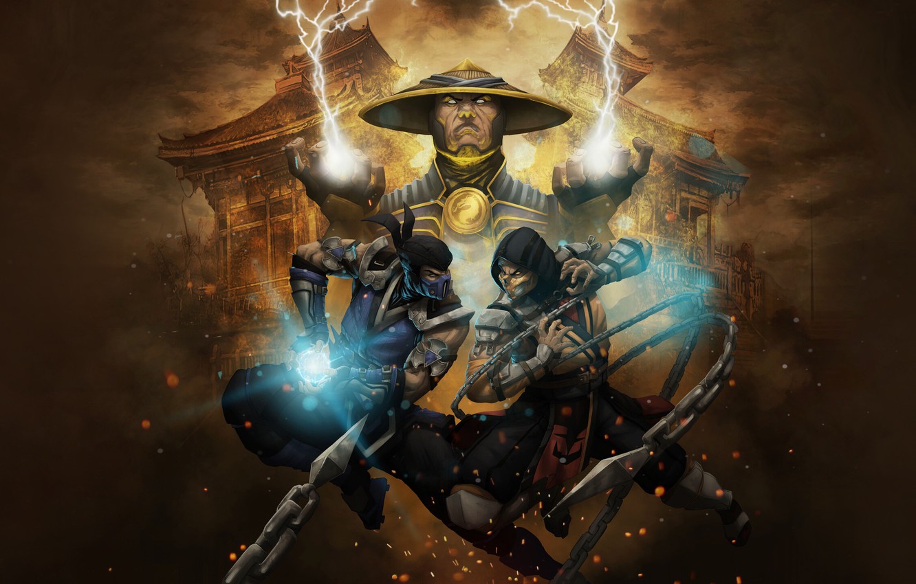 Photo Wallpaper Figure, Style, Warrior, Background, - Mk 11 Wallpaper Iphone - HD Wallpaper 