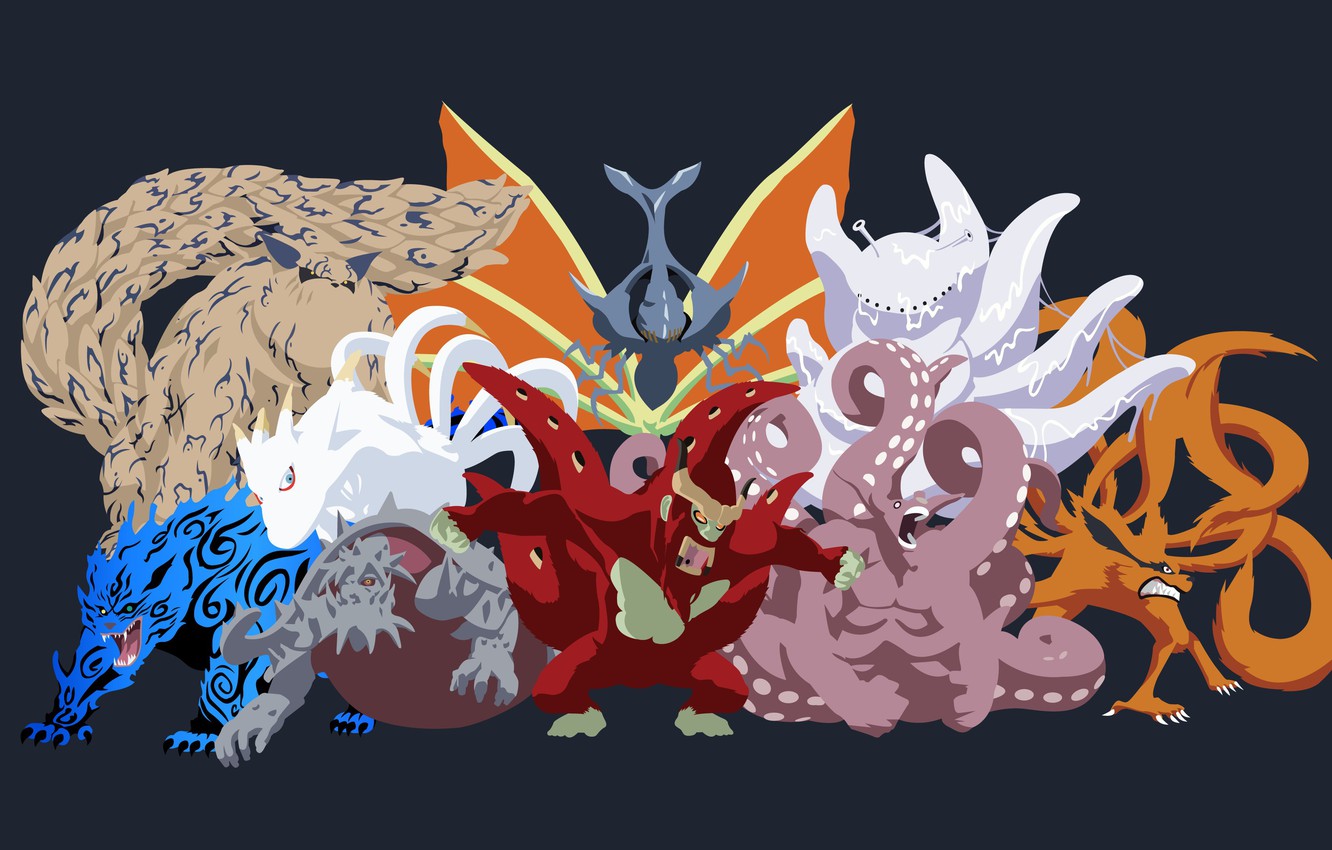 Photo Wallpaper Game, Naruto, Anime, Manga, Naruto - Tailed Beasts - HD Wallpaper 