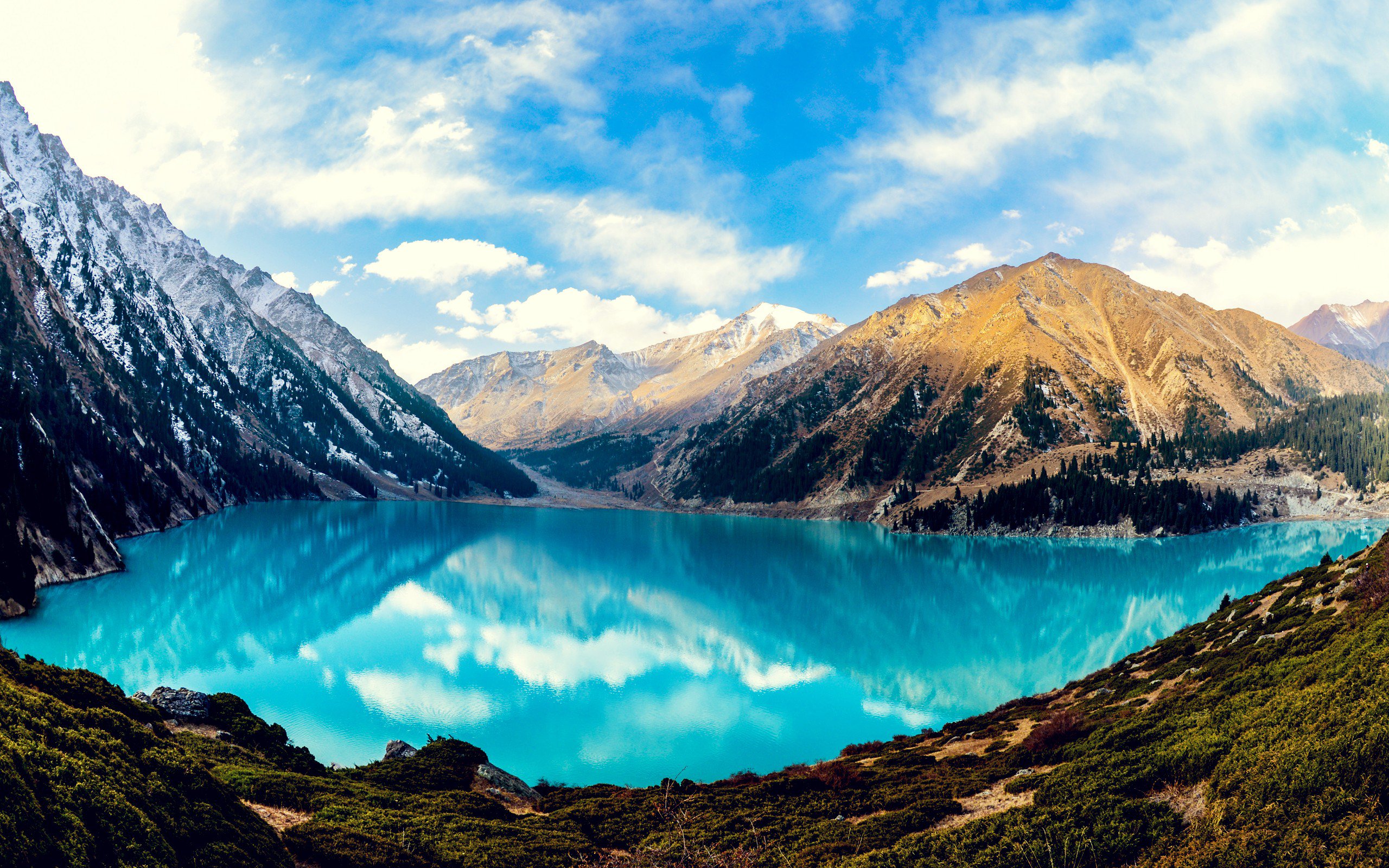 Big Almaty Lake Kazakhstan - HD Wallpaper 
