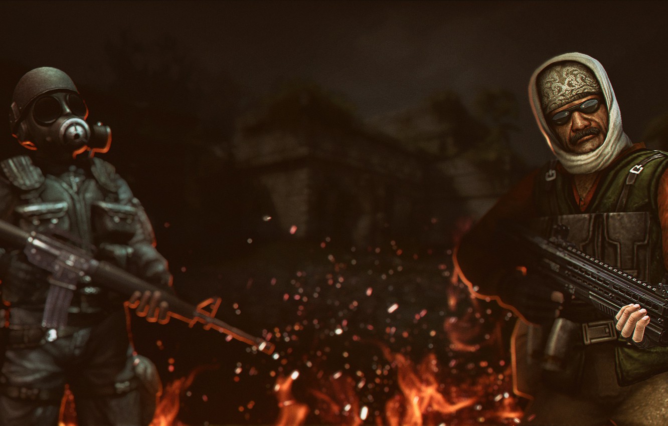 Photo Wallpaper Fire, Half Life, Fire, Art, Wallpapers, - Counter Strike 1.6 Hd - HD Wallpaper 