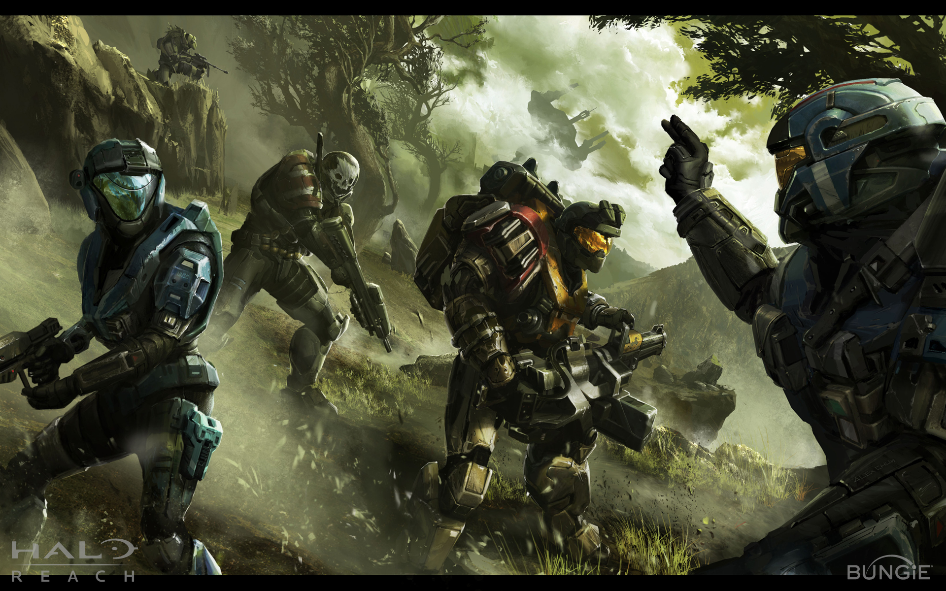 Halo Reach Noble Team Art 19x10 Wallpaper Teahub Io